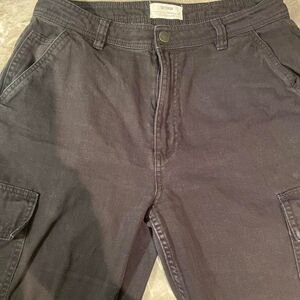 Cotton-on Women's Black Washed Utility Cargo Pants AU 8 / US 4